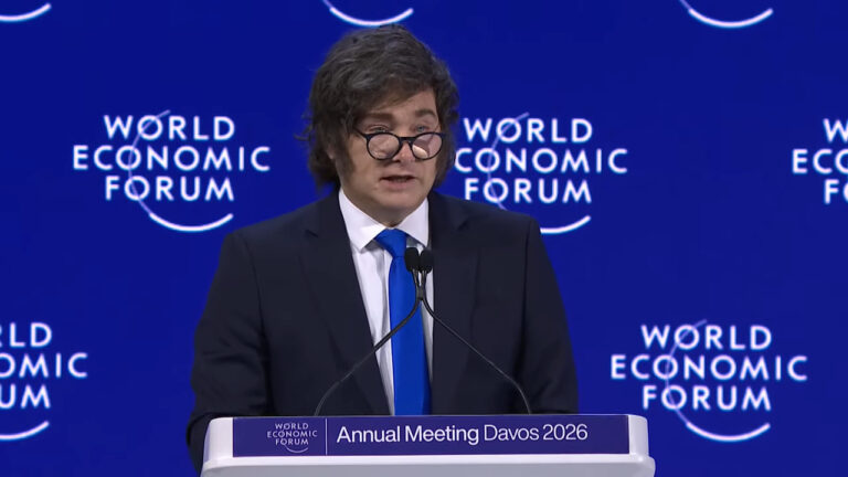 forum-economico-mundial:-milei-pede-retorno-aos-valores-judaico-cristaos-ao-ocidente